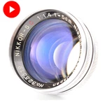 Nikon Nippon Kogaku Nikkor 5CM F1.4 Lens For Near Mint #3319. Fixed Price $159.99.