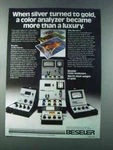 1981 Beseler PM3L PM4L PM1A PM2M PM2L Color Analyzer Ad. Fixed Price $17.99.