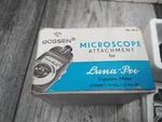Gossen Microscope Attachment For Luna-pro Exposure Meter. Fixed Price $26.38.